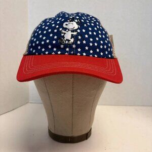 USA Banner Snoopy Dancing Dad Hat Mesh Backing, Adjustable Adult NEW